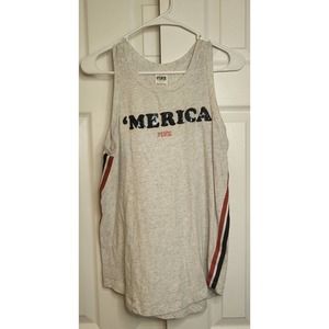 PINK Victoria's Secret 'Merica Patriotic Tank Top- Size Small